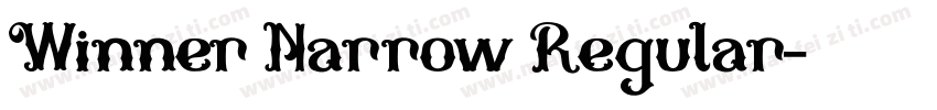 Winner Narrow Regular字体转换
